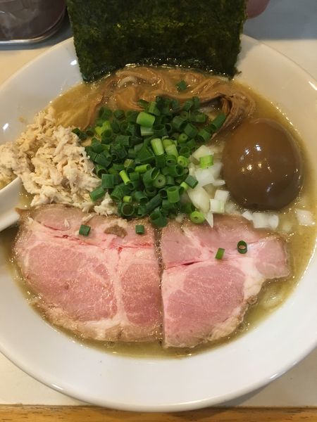 「濃厚塩らーめん味玉入り」@麺屋 扇 SENの写真