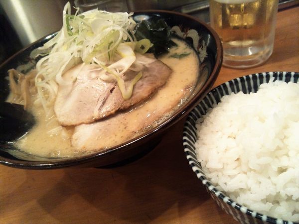 「札幌味噌ラーメン（730円）+半ライス（50円）」@北海道らーめん ひむろ 秋葉原2号店の写真