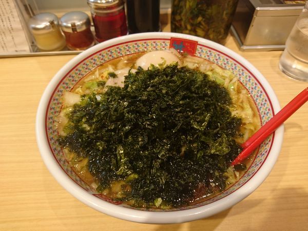 「煮玉子磯海苔ラーメン」@どうとんぼり神座 阪急三番街店の写真