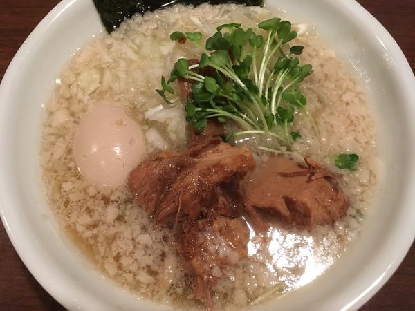 「【限定】豚清湯背脂塩 700円」@らーめん 和なり えんの写真