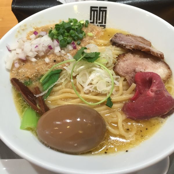 「味玉塩ほたてそば」@竹末東京プレミアムの写真