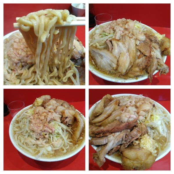 「大ラーメン（ニンニクちょっと、アブラ）＋豚増し」@ラーメン二郎 西台駅前店の写真