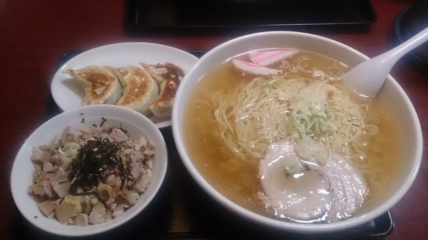 「らーめん600円+他」@佐野ラーメン 中村屋 野木店の写真