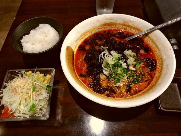 「岩のりカルビラーメン定食972円」@わぎゅう専科 焼肉屋の写真