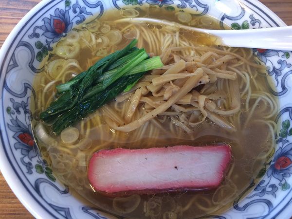 「貝そば（薄口醤油味）」@まるえ食堂の写真