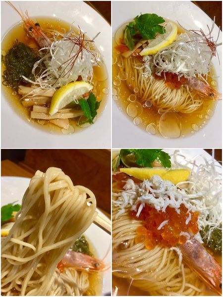 「【限定】天使の海老とイクラの冷やしそば(しらす入り)￥890」@寿製麺よしかわ 川越店の写真