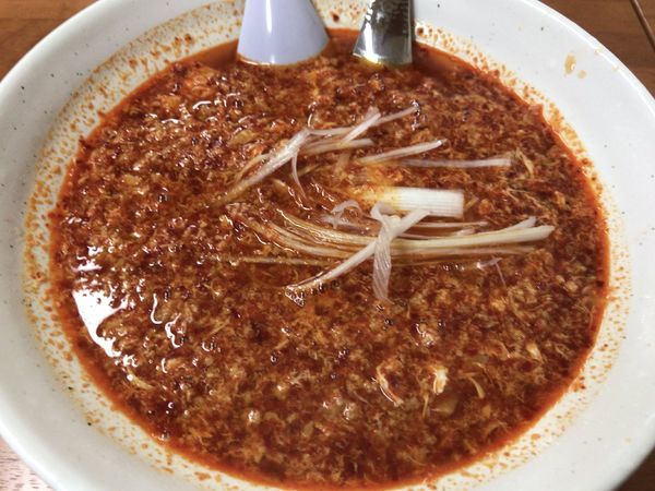 「唐丸ラーメン（大辛）700円（ライス無料）」@唐丸タンタンの写真