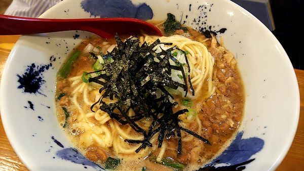 「魅惑の納豆ラーメン」@ラーメン カワタカの写真