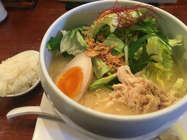 「鶏白湯塩」@鶏白湯麺 蔭山 高田馬場店の写真