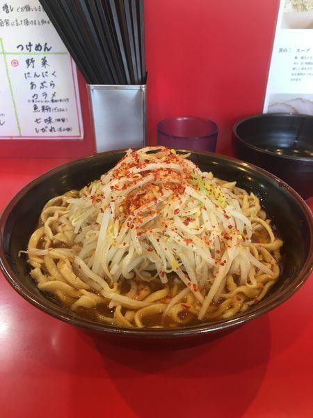「辛いラーメン小  生卵  とうがらし  しびれ」@麺屋 桐龍の写真