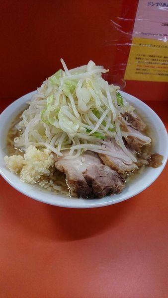 「ラーメン大豚　850円　野菜ニンニク」@ラーメン二郎 神田神保町店の写真