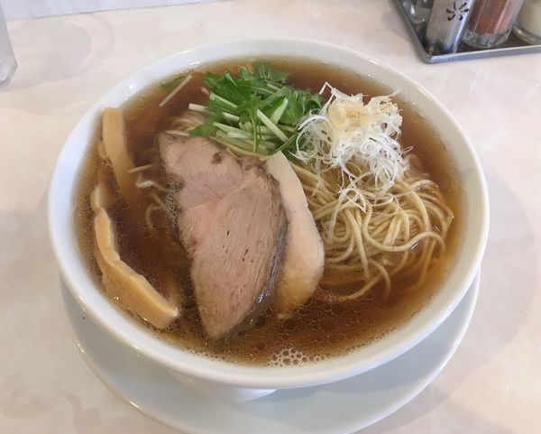 「醤油そば＋大盛　９００円」@noodle kitchen KYOの写真