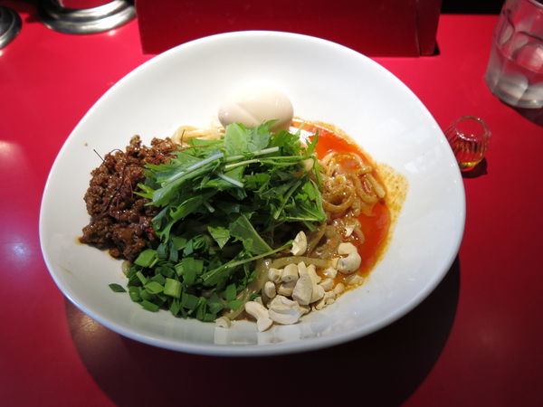 「汁なし担担麺：850円(味玉サービス)」@らーめん・つけめん こてんぱんの写真