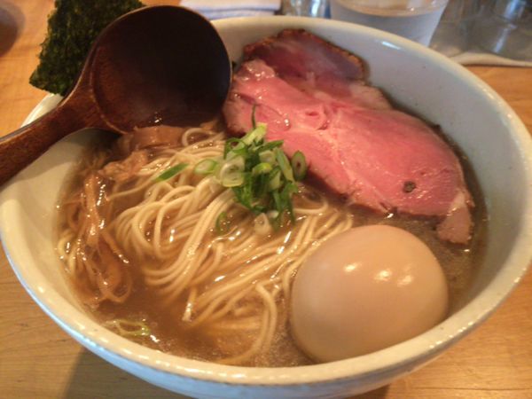 「味玉そば 大盛り」@中華蕎麦 蘭鋳の写真