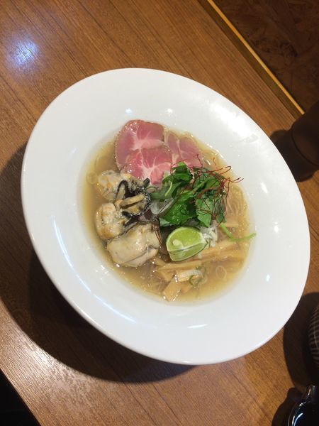 「牡蛎そば（限定）」@寿製麺よしかわ 川越店の写真