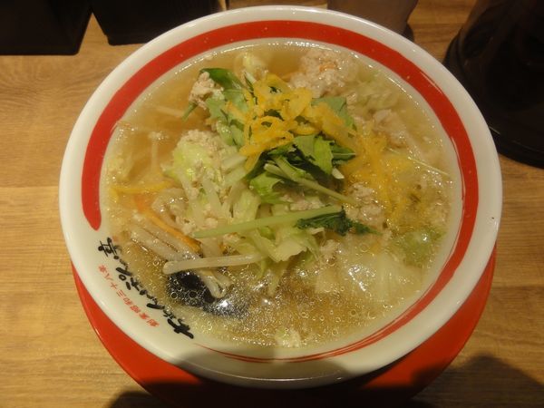 「ゆず塩ちゃんぽん」@ちゃんぽん亭総本家 四条烏丸店の写真