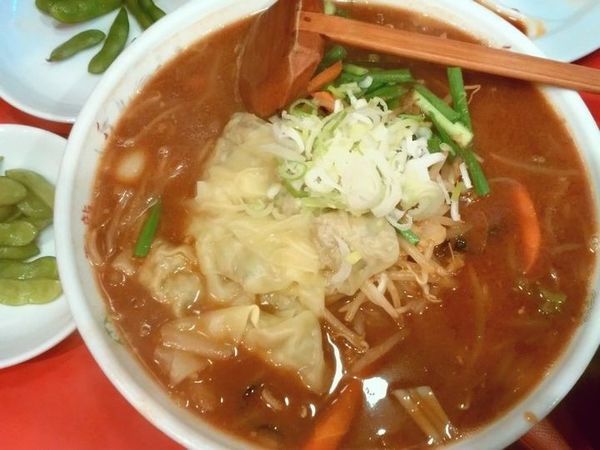 「ミソラーメン＋ワンタン」@天龍の写真