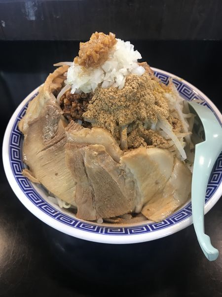 「まぜそば+小豚」@雅狼の写真