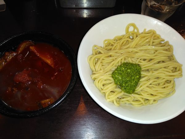 「牛トマトつけ麺¥830」@らーめん 五ノ神精肉店 煮干し編の写真