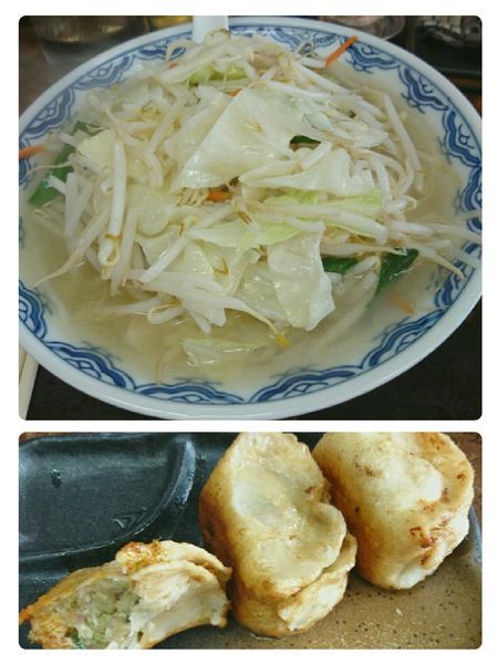 「タンメン￥800 半餃子￥450」@ひさご亭 大野店の写真