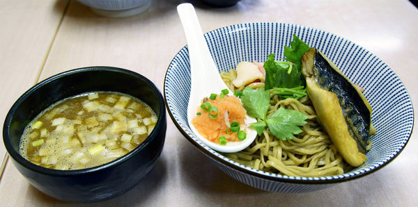 「秋鯖のつけそば大＋松茸の土瓶蒸しご飯割セット」@中華そば よしかわの写真