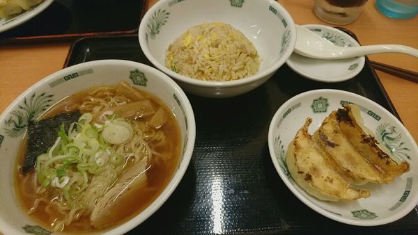 「ラ・餃・チャ セット（550円）」@日高屋 新宿中央店の写真