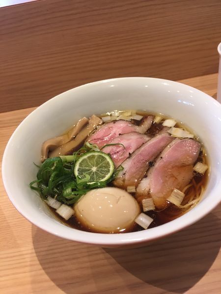 「京鴨特製出汁そば 1000円」@Handicraft Worksの写真