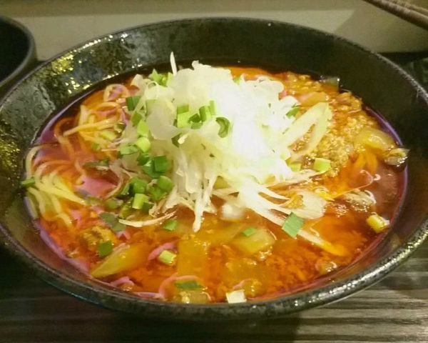 「南房総ＲＥＤ（勝浦タンタン）800円（麺増し無料）」@志奈そば 田なかの写真