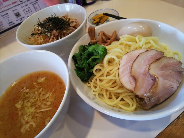 「和だしつけ麺(中)＋ねぎチヤーごはん」@らーめん将貴の写真