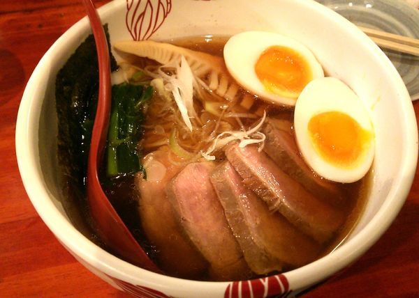 「【限定】秋薫るらーめん＋味玉子＋鴨チャー　850＋250円」@麺処 あす花の写真