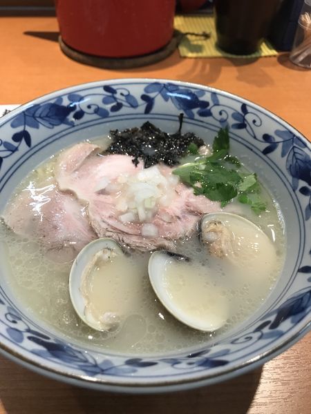 「鯛と蛤の中華そば」@㐂九八 ～garage～の写真