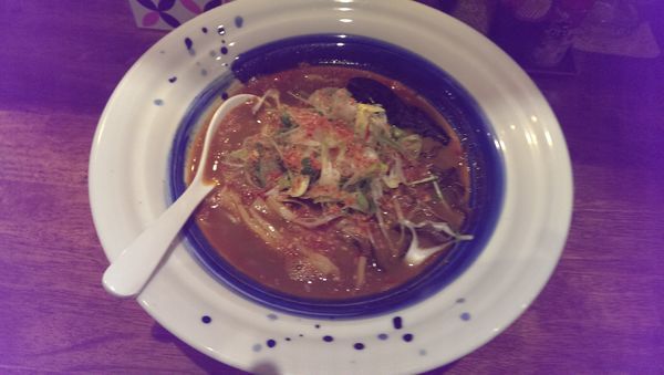 「元祖濃厚海老ラーメン、替え玉」@海老丸らーめんの写真