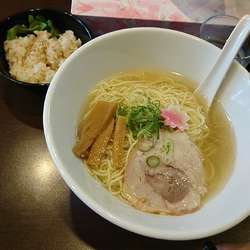 鯛出汁ラーメン500円7周年記念大盛り120円