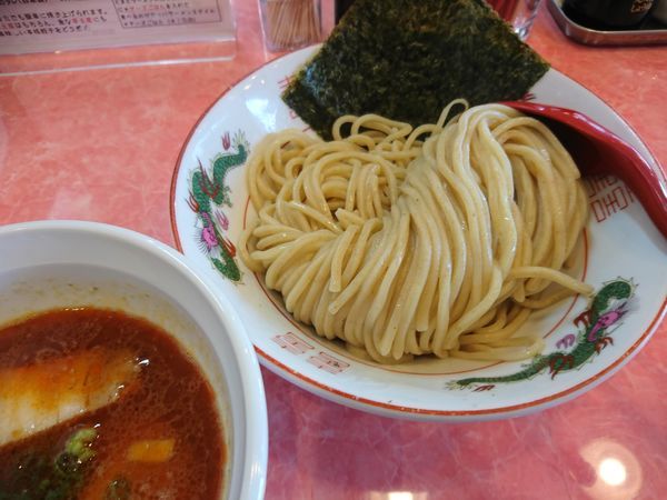 「【限定】魚介系辣油つけ麺 800円」@カッパラーメンセンターの写真