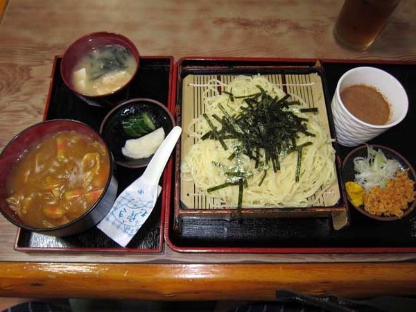 「中華ざる（ごま）＋カレー丼　850円（ランチ）」@辰巳庵の写真