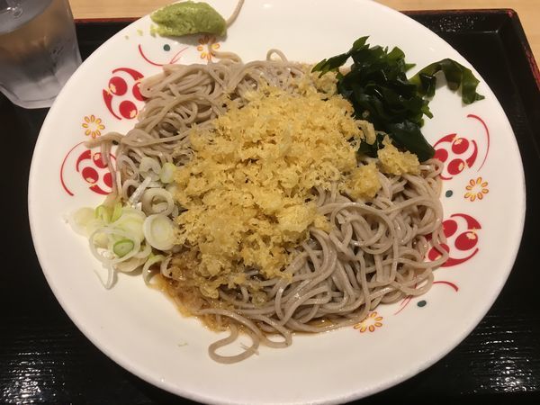 「冷やしたぬきそば+大盛／￥410+120」@いろり庵きらく 上野店の写真