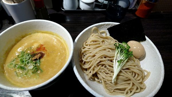 「つけそば大盛＋玉子」@鶏そば 雫一 大袋店の写真