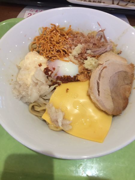 「まぜそば」@ジャンクガレッジ イオンレイクタウンmori店の写真