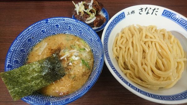 「つけめん＋肉切り落とし＋替えつけ」@つけめん さなだの写真