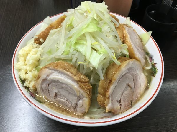 「小豚ラーメン(ニンニク)」@ラーメン二郎 川越店の写真