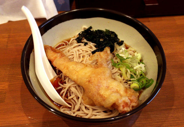 「冷しかしわ天そば(500円)」@立ち食い蕎麦 幸音の写真