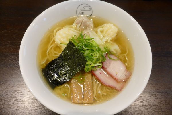 「白だし 特製ワンタン麺（ハーフ）¥900」@八雲の写真
