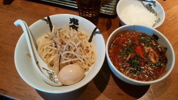 「味玉カラシビつけ麺＋半ライス」@カラシビ味噌らー麺・つけ麺 神田本店の写真
