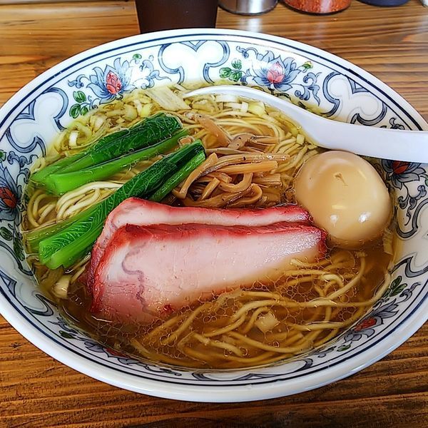 「貝そば（薄口醤油）」@まるえ食堂の写真