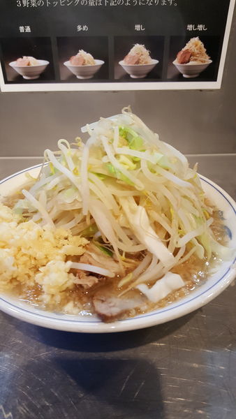 「らーめん並野菜多めニンニク増し」@らーめん大 蒲田店の写真