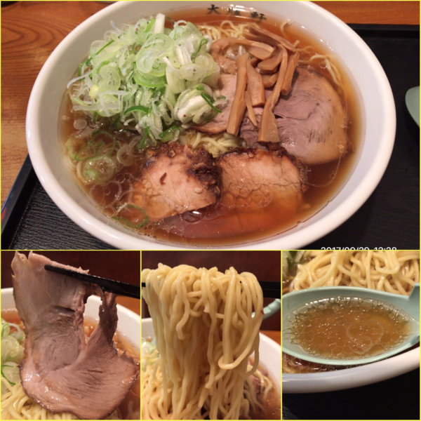 「らーめん（ふつう）麺カタメ・ネギ多め¥730」@大勝軒 淵野辺店の写真
