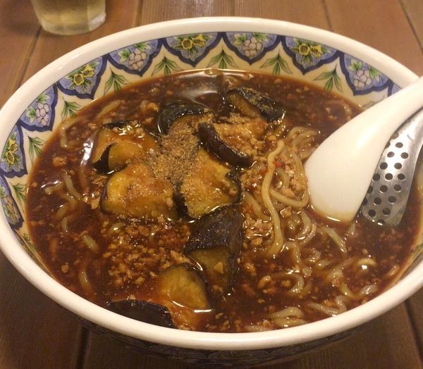 「麻婆茄子ラーメン 揚州麺」@中国ラーメン 揚州商人 稲毛海岸店の写真