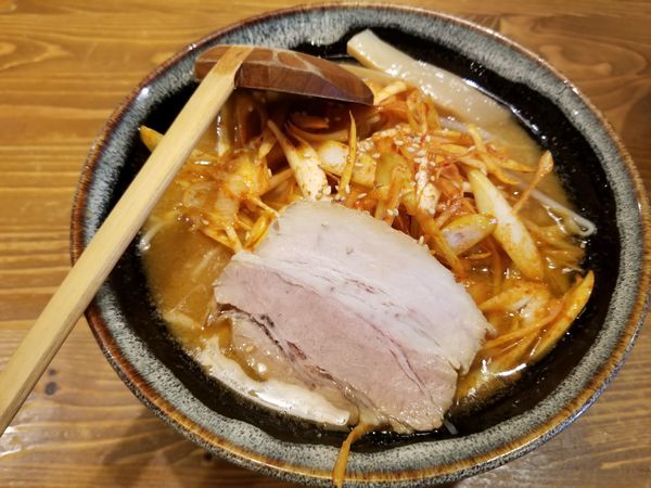 「北海道味噌ネギらーめん」@麺屋 一樹の写真