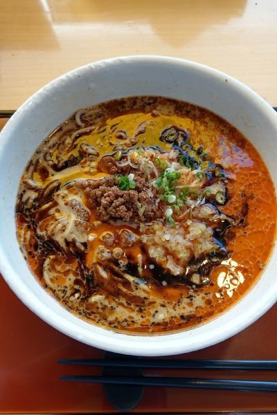 「麻辣坦々麺 + 黒マー油 ¥50」@担々麺専門 發巳の写真