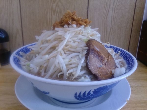 「ふじそば（醤油）＋麺増し100g＋野菜ちょい増し」@勝神角ふじの写真